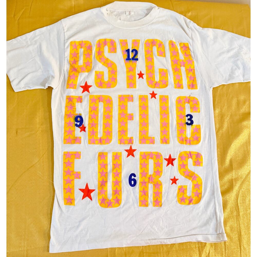 Vintage 1987 Psychedelic Furs-Midnight to Midnight Clock Stars Shirt- GRAIL